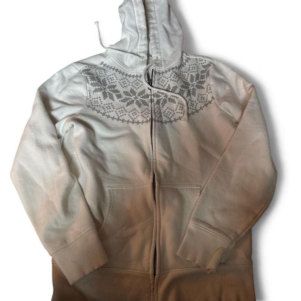 Old-navy Women's Cream and White Hoodie